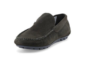 Melluso Mocassino Camoscio Verde - Dettaglio punta U16017Q-260053
