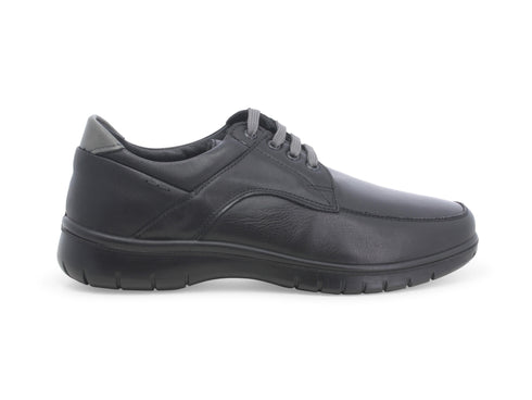 Melluso Uomo Derby Lacci Comfort in Pelle Liscia Nera U17124D-232993