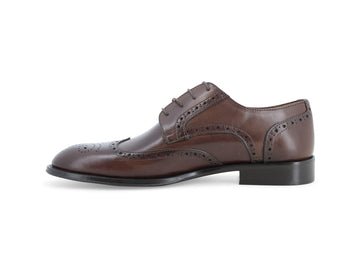 Melluso Stringata Pelle Marrone - Dettaglio laterale U90633-257670