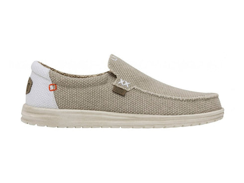 Hey Dude Mikka Braided Off White Slip On Uomo Beige