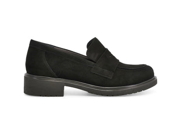 Melluso Mocassino Donna in Camoscio Nero con Tacco Largo R35512Z-252135
