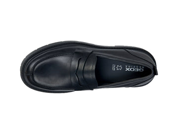Geox Spherica Winter Loafers Platform Sole Leather Upper