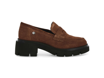 Melluso Mocassino Casual Donna Marrone in Camoscio con Carrarmato