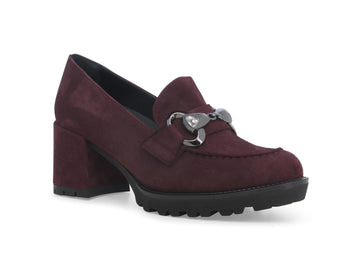 Melluso Women's Horsebit Loafer Suede Leather Upper