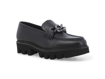 Melluso Women's Loafers Fashion Chunky Sole Leather Upper