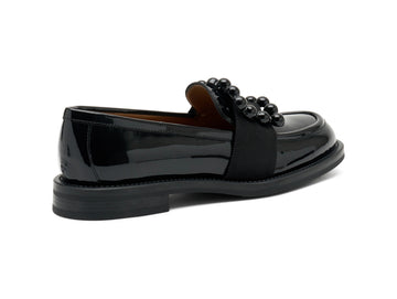 Frau Women's Winter Loafers Low Heel Shiny Leather