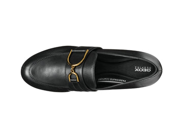 Geox Eleana Loafers Wide Heel Leather Upper