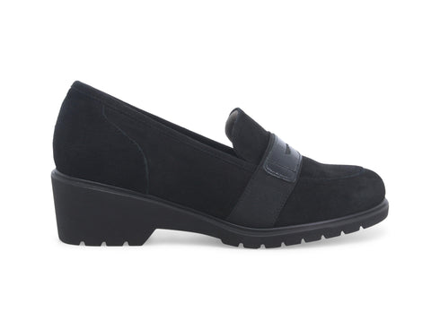 Melluso Mocassini Comodi Fascetta Elastico Tomaia Camoscio Nero R35740D-230104