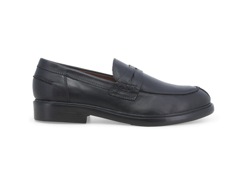 Melluso Uomo Mocassini in Pelle con Fascetta Nera U55254W-238404
