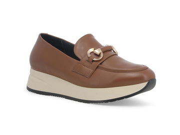 Melluso Winter Loafers with Claw Accessory Leather Upper