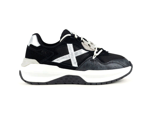 Munich Sneakers Donna Nexa Nero e Argento 8097032