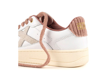 Munich Women's Sneakers Legit 131 in White and Dusty Rose