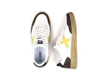 Munich Legit Men's Sneakers in White and Brown