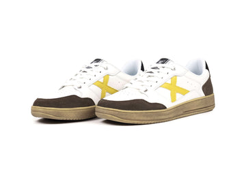 Munich Legit Men's Sneakers in White and Brown