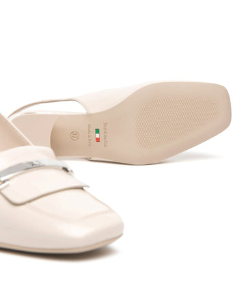 NeroGiardini Women's Beige Leather Slingback Spring Summer