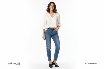 Outfit Casual Chic Slingback - AI-Generated Model