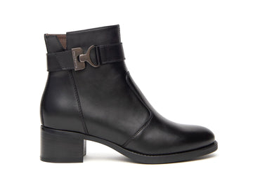 Nero Giardini Stivaletto Donna Comfort Made in Italy Tomaia Pelle Nera I411270D-100