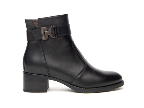 Nero Giardini Stivaletto Donna Comfort Made in Italy Tomaia Pelle Nera I411270D-100