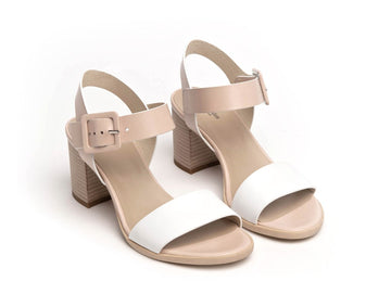NeroGiardini Causal Chic Sandals Two-tone leather upper