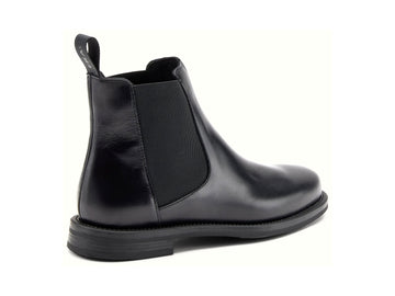 Frau Stivaletti Donna Beatles Chelsea in Pelle Nera Minimal
