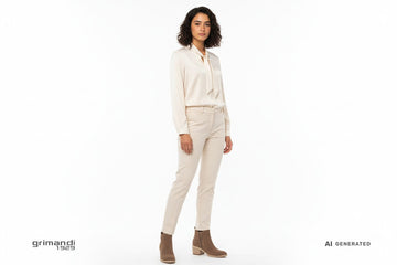 Outfit Ufficio Tronchetti Zip - AI-Generated Model