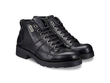OXS Scarponcino Uomo Frank Casual in Pelle Nera