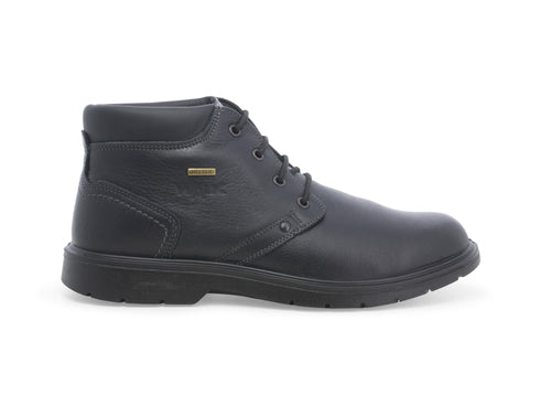 Melluso Uomo Polacchini Comodi Impermeabili in Pelle Nera U15454D-229526