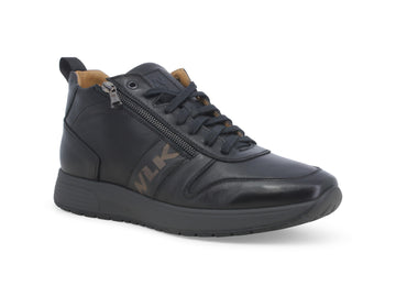Melluso Men's Shoes Mid Height Laces and Zip Leather Upper
