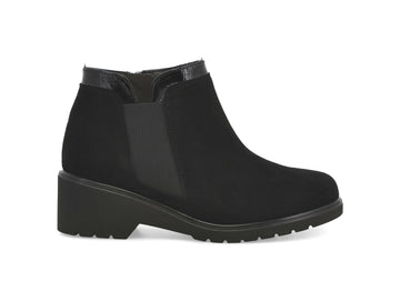Melluso Stivaletto Comfort Nero in Camoscio con Zip R35607Z-254594