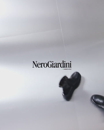 Nero Giardini Women's Winter Combat Boots Wedge Sole Leather Upper