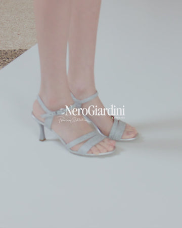 NeroGiardini Sandals Made in Italy Elegant Women Microglitter
