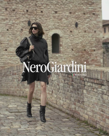 NeroGiardini Women's Boots with Soft Shaft in Black Leather