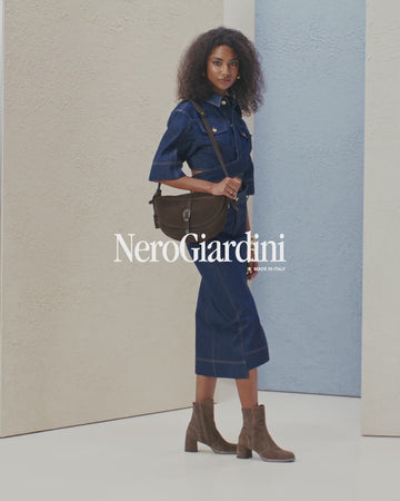 NeroGiardini Stivaletti Donna in Suede e Tessuto Stretch Oufit