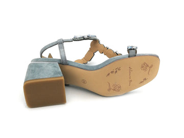 Alma en Pena Summer Jewel Sandals Medium Heel Suede Upper