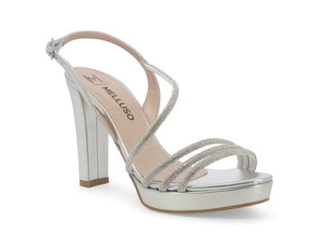 Melluso Ceremony Sandals High Heel Fabric Upper