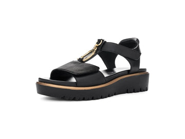 Ara Sandalo Donna Bilbao Pelle Nera HighSoft con Zeppa