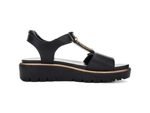 Ara Sandalo Donna Bilbao Pelle Nera HighSoft con Zeppa 33515-01G