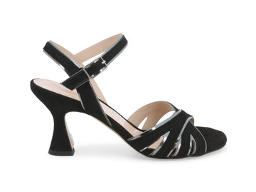 Melluso Sandali Eleganti Made in Italy Tomaia Camoscio Nero S314-224638