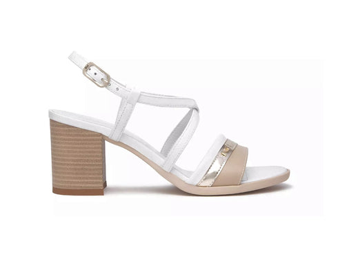 NeroGiardini Sandali Donna Casual Chic Tomaia Pelle Bianca E513441D-453