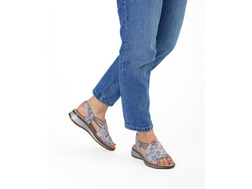 Ara Hawaii Sandals Casual Comfort Wedge Sole Leather Upper