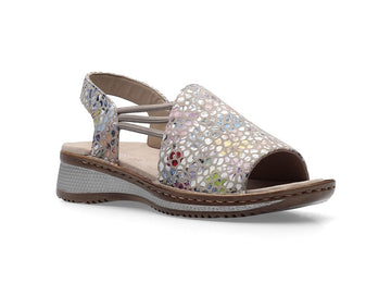 Ara Hawaii Sandals Casual Comfort Wedge Sole Leather Upper