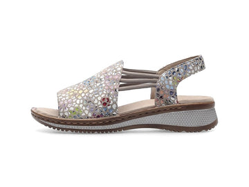 Ara Hawaii Sandals Casual Comfort Wedge Sole Leather Upper