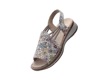 Ara Hawaii Sandals Casual Comfort Wedge Sole Leather Upper