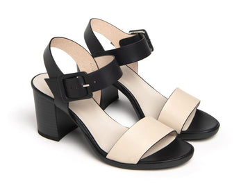 NeroGiardini Sandals Made in Italy Two-tone leather upper