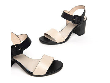 NeroGiardini Sandals Made in Italy Two-tone leather upper