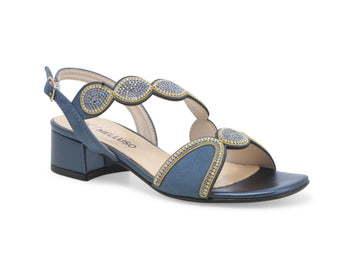 Melluso Elegant Sandals Stable Heel Suede Upper