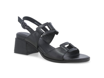Melluso Women's Casual Sandals 2 Bands Medium Heel Leather Upper