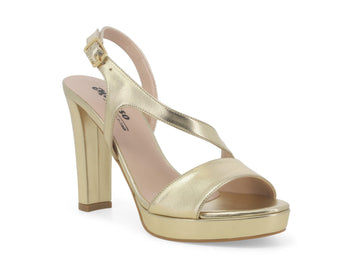 Melluso Elegant High Heel Platform Sandals Leather Upper