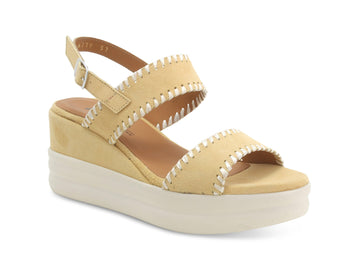 Melluso Women's Platform Sandals with 2 bands in Suede