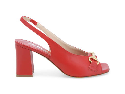 Melluso Sandali Eleganti Tacco Alto Tomaia Pelle Rossa S420D-230327